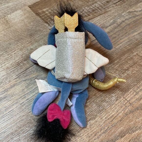 Disney Store Cupid Eeyore Valentines Day Bean Bag Plush Winnie the Pooh 9" - Picture 6 of 11